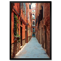 Plakat w ramie Stara ulica w Wenecji we Włoszech