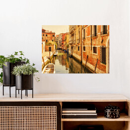 Plakat samoprzylepny Romantyczne kanały Wenecji