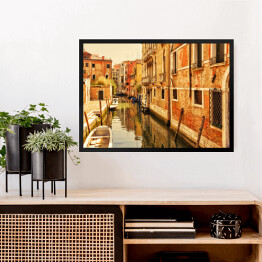 Obraz w ramie Romantyczne kanały Wenecji