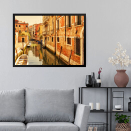 Obraz w ramie Romantyczne kanały Wenecji