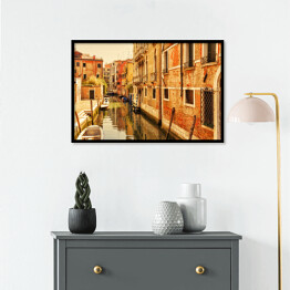 Plakat w ramie Romantyczne kanały Wenecji