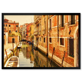 Plakat w ramie Romantyczne kanały Wenecji