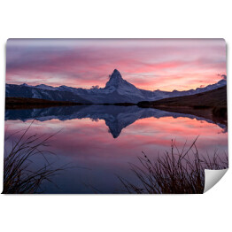 Zachód słońca nad Matterhorn, Zermatt, Szwajcaria