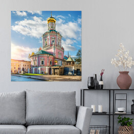 Plakat samoprzylepny Kościół Objawienia Pańskiego w Moskwie