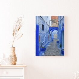 Obraz na płótnie Piękne niebieskie miasto Chefchaouen w Maroku