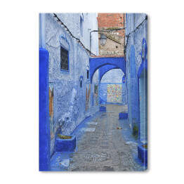 Obraz na płótnie Piękne niebieskie miasto Chefchaouen w Maroku