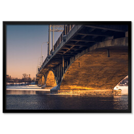 Plakat w ramie Most o zachodzie słońca