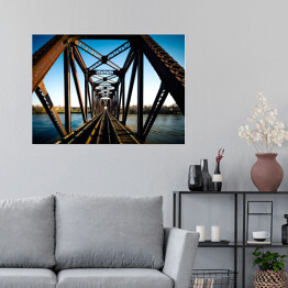 Plakat samoprzylepny Most kolejowy