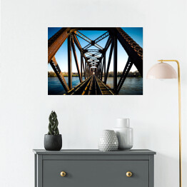Plakat samoprzylepny Most kolejowy