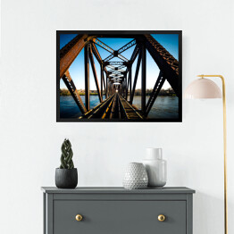Obraz w ramie Most kolejowy