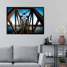 Obraz w ramie Most kolejowy