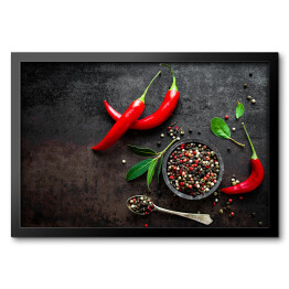 Obraz w ramie Papryczki chili