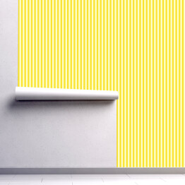 Tapeta w rolce Pasy w dwóch odcieniach koloru żółtego