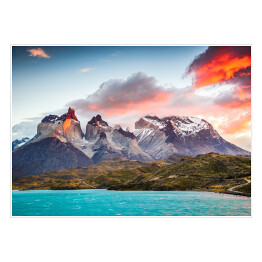 Plakat samoprzylepny Torres del Paine, Patagonia, Chile