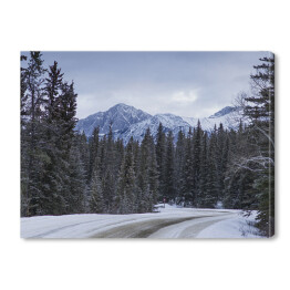 Obraz na płótnie Zima w górach, Park Narodowy Jasper, Jasper Alberta