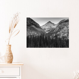 Plakat samoprzylepny Ośnieżone góry, Kolumbia Brytyjska, Kanada