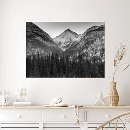 Plakat samoprzylepny Ośnieżone góry, Kolumbia Brytyjska, Kanada