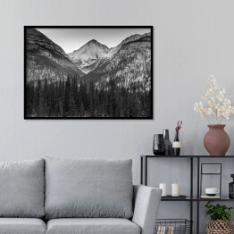 Plakat w ramie Ośnieżone góry, Kolumbia Brytyjska, Kanada