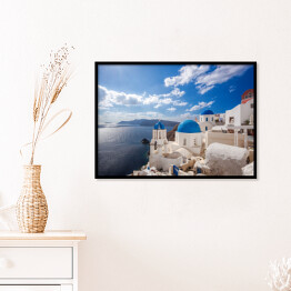 Plakat w ramie Piękna Oia - wioska na Santorini