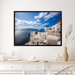 Obraz w ramie Piękna Oia - wioska na Santorini