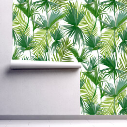Tapeta samoprzylepna w rolce Liście palmowe w różnych odcieniach zielonego koloru