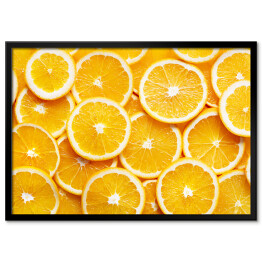 Plakat w ramie Plastry pomarańczy