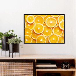 Plakat w ramie Plastry pomarańczy
