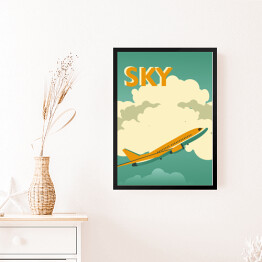 "Sky" - ilustracja w minimalistycznym stylu