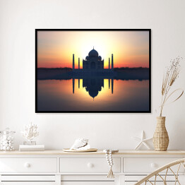 Plakat w ramie Ilustracja Taj Mahal, Indie