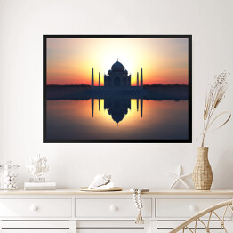 Obraz w ramie Ilustracja Taj Mahal, Indie