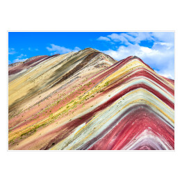 Plakat samoprzylepny Tęczowe skały - Vinicunca, Rainbow Mountain, Peru