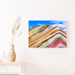 Obraz na płótnie Tęczowe skały - Vinicunca, Rainbow Mountain, Peru