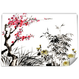 Fototapeta Chińska tradycyjna ręcznie malowana dekoracja