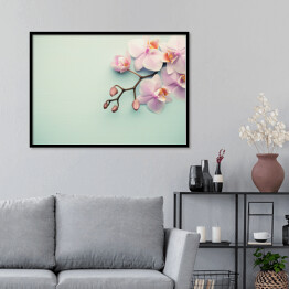 Plakat w ramie Zwisająca orchidea 