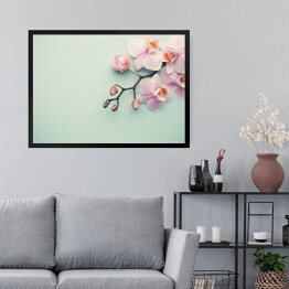 Obraz w ramie Zwisająca orchidea 