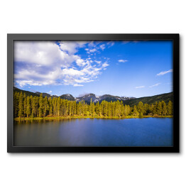 Obraz w ramie Jezioro w Górach Skalistych w Parku Narodowym w stanie Kolorado, USA