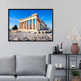Plakat w ramie Świątynia Partenon w Atenach