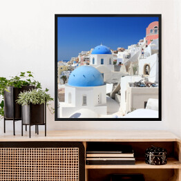 Obraz w ramie Oia na wyspie Santorini, Grecja