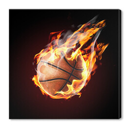 Płonąca piłka do koszykówki