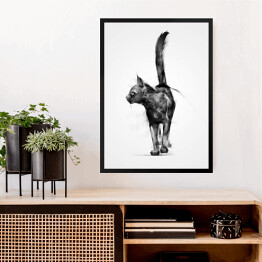 Obraz w ramie Malowany kot