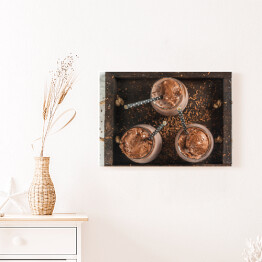 Obraz na płótnie Schłodzone lodem czekoladowe kakao