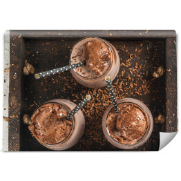 Fototapeta Schłodzone lodem czekoladowe kakao