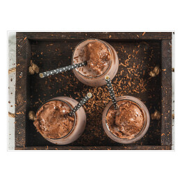 Schłodzone lodem czekoladowe kakao