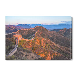 Obraz na płótnie Zmierzch w Parku Narodowym Jinshanling - Wielki Mur w Chinach