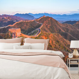 Fototapeta Zmierzch w Parku Narodowym Jinshanling - Wielki Mur w Chinach