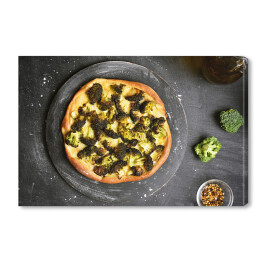 Obraz na płótnie Pizza z brokułami