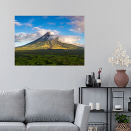 Plakat samoprzylepny Wulkan Mayon na Filipinach