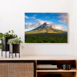 Obraz na płótnie Wulkan Mayon na Filipinach
