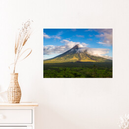 Plakat Wulkan Mayon na Filipinach