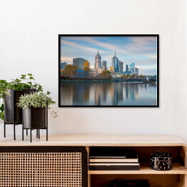 Plakat w ramie Panorama australijskiego Melbourne 